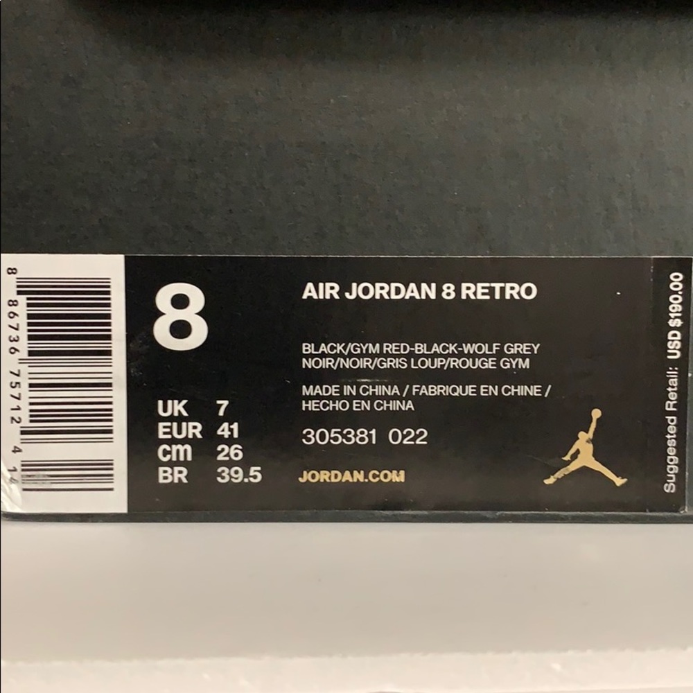 Air Jordan 8 retro men size 8 - Picture 5 of 8